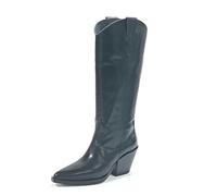 ALPE Bota cowboy de piel, con tacón cubano - 20261705 para: MUJER color: NEGRO talla: 36