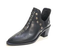 ALPE Botín Casual de Piel, con tacón - 25821705P para: Mujer Color: Negro Talla: 39