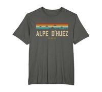 Alpe D'Huez Vintage Montañas Senderismo Camping Francia Retro Camiseta
