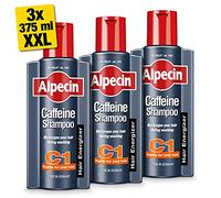 Alpecin Caffeine Shampoo C1 3x 375ml | Champu anticaida hombre y con cafeina | Tratamiento para la caida del cabello | Alpecin Shampoo Anti Hair Loss Treatment Men
