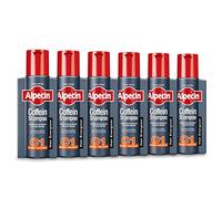 Alpecin Champú de cafeína C1 - 6 x 250 ml - Contra la caída del cabello hereditaria | palpable más pelo | Fortalece las raíces y el crecimiento del cabello | Cuidado del cabello para hombre fabricado