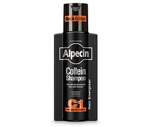 Alpecin Champú de cafeína C1 Black Edition - 1 x 250 ml - con nueva fragancia | Crecimiento natural del cabello para hombres | Energía para cabello fuerte | Cuidado del cabello para hombres