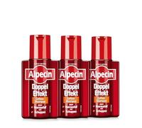 Alpecin Champú de cafeína de doble efecto, 3 x 200 ml, contra la caída del cabello hereditaria y la caspa, adecuado para cuero cabelludo rápido y graso