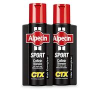 Alpecin Champú de cafeína deportivo CTX, 2 x 250 ml - en caso de carga deportiva, carga energía para las raíces del cabello después