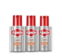 Alpecin Champú de tuning - 3 x 200 ml - El champú de cafeína negro para cabellos grises | Los pigmentos de color fuertes mantienen el cabello oscuro oscuro