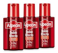 Alpecin Double Effect 3x 200 ml | Champu anticaida hombre y anticaspa hombre | Alpecin Champu con cafeina tratamiento para la caida del cabello y caspa