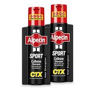 Alpecin Sport 2 x 250ml Champú Anticaída con Cafeína y Taurina para Hombre | Previene la caída hereditaria del cabello y favorece el crecimiento natural. Con biotina, zinc y magnesio. Sin siliconas.