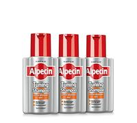 Alpecin Tuning Caffeine Shampoo 3 x 200 ml | Tratamiento que preserva el color oscuro del cabello y favorece su crecimiento natural, para hombre