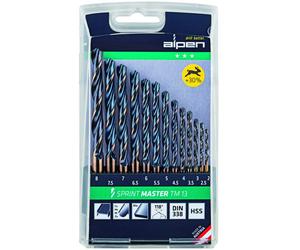 Alpen 811102100 - maletín para brocas 'sprint master' tm, 0 v, gris,