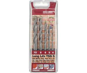ALPEN 9084025 Estuche Brocas Widia Long Life 5 Piezas, gris