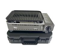 ALPEN - Barbacoa de gas portátil Grill 1780 W gas butano encendido Piezo + maletín camping
