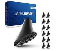 Alpen Bears Tacos de Goma para Bastones de Trekking - Puntas Bastones Marcha Nordica - 14 pcs de Topes de Goma para Bastones de Senderismo Todo Tipo de Terreno - Repuestos Bastones Trekking