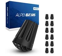 Alpen Bears Tacos de Goma para Bastones de Trekking - Puntas Bastones Marcha Nordica - 14 pcs de Topes de Goma para Bastones de Senderismo Todo Tipo de Terreno - Repuestos Bastones Trekking