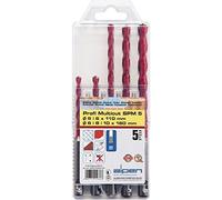 Alpen Estuche de brocas Multiusos SDS Plus 5 piezas