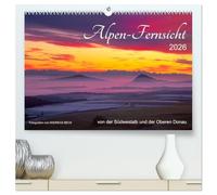 Alpen-Fernsichten von der Südwestalb und Oberen Donau (hochwertiger Premium Wandkalender 2026 DIN A2 quer), Kunstdruck in Hochglanz: VORHANG AUF für ein grandioses Landschafts- und Naturschauspiel