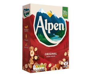 Alpen Original Muesli con Cereales Integrales, Fruta y Fibra 550 g