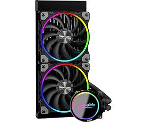 Alpenföhn - Glacier Water AiO 240 High Speed RGB Watercooling 240mm PWM Water Cooling PC tiene un máximo de 2200 RPM Watercooling CPU con alto rendimiento Watercooling Kit
