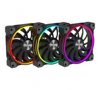 Alpenfohn 140mm Wing Boost 3 Argb PWM-Ventilador Triple - Negro