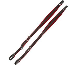 Alpenklang Correa Estándar Acordeón 48 Bajos rojo/marrón (ajustable 75-85cm, ancho de correa 3,5cm, acolchado)