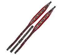 Alpenklang Correas para Acordeón Edelweiss/Rojo para Acordeones de 3 Filas