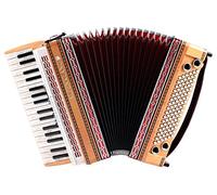 Alpenklang Pro Acordeón III 96 (Teclas Estírica, 34 teclas de agudos, 96 bajos, bajos Helikon) Aliso