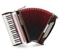 Alpenklang Pro Acordeón IV 96 M - 38 Teclas de Agudos - 96 Bajos - Teclado de Nácar - Doble Tremolo - Lengüetas Tipo a Mano - Palisandro