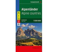 Alpenländer: Österreich, Slowenien, Italien, Schweiz, Frankreich / Alps: Austria, Slovenia, Italy, Switzerland, France- Road map 1:500 000 (Auto karte)