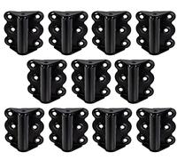 ALPENSTAHL Bisagra de puerta automática con muelle para puertas de habitaciones y puertas de jardín de madera, acero galvanizado, cierre de puerta con longitud de 70 mm, 10 unidades