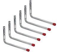 ALPENSTAHL - Gancho de pared de metal para garajes, talleres, soporte de dispositivos de 350 mm, herramienta para montaje en pared, soporta cargas pesadas de 20 kg