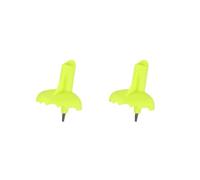 Alpenstock - Juego de 2 bastones de senderismo para escalada, caminar, suministros de viaje, color verde, 5 x 6 cm