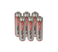 Alpentech - Pack de 6 cartuchos de gas de 330 g (600 ml) butano/propano (70/30) universales homologados TÜV - Recargas de válvula desmontable 7/16 para desherbador térmico y soplete Plomería/Camping.