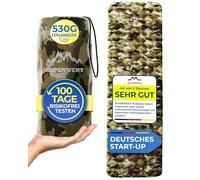 ALPENWERT® Colchoneta aislante para exteriores, tamaño pequeño y ultraligero, colchón de aire perfecto para camping, senderismo, mochilero UVM. Esterilla hinchable para dormir (camuflaje)