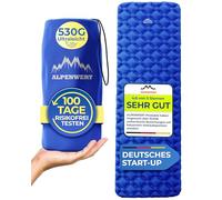 Alpenwert® Colchoneta aislante para exteriores [tamaño pequeño y ultraligero] Colchón de aire perfecto para camping, senderismo, mochilero UVM. - Esterilla hinchable para dormir