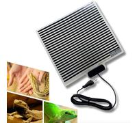 ALPER Made in Italy Manta Termica Reptiles Terrario 28x28cm, Calentador Terrario, Manta Térmica Termicas Reptiles Terrario, Manta Calefactora Terrario Tortugas Camaleones Serpientes 230V 16W