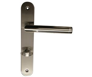 Alpertec 28015940 - Bicolor de acero - ls para puertas de baño puerta del baño accesorios de la puerta manija de palanca