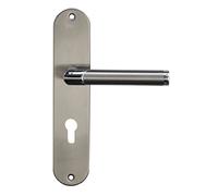 Alpertec Acero Inoxidable Griffshop72 - Manivela (I) BI - Color para casa entrada puertas PZ manillas, 1 pieza, 88021890