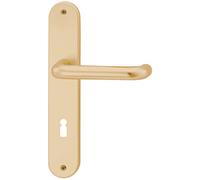 alpertec aluminio Claudia - LS placa embellecedora larga para habitaciones puertas en bronce anodizado BB - Herraje, 72 mm, 40050630po