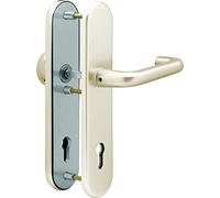 alpertec Casa Haeusler-Shop para cerraduras Agnes - LS KT para casa entrada puertas placa/manija, cuadrado 8 mm, distancia: 72 mm, 40181350