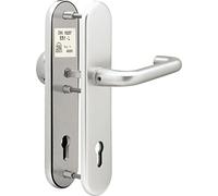 alpertec Casa Haeusler-Shop para cerraduras Agnes - LS KT para casa stüren placa/manija anodizado, distancia de cuadrado 10 mm, 92 mm, aluminio/plata, 40181220
