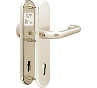 alpertec Casa Haeusler-Shop para cerraduras Agnes - LS KT para casa stüren placa/manija de aluminio F2, cuadrado 10 mm, anodizado, distancia 92 mm, 40181360