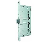 alpertec Cerradura para puerta de incendios Izquierda y Derecha verwendbar Puerta candado para puertas H 80 Candado, candados PZ galvanizado, espiga 65 mm, perfil 24 mm, 36050450