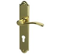 Alpertec Lori 32760143 Lori LS - Picaporte para puertas de entrada de apartamentos (latón pulido)