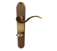 Alpertec Panda LS 32212433 LS - Juego de manillas para puertas de baño (latón bruñido)