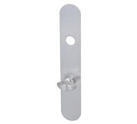 alpertec plano placa larga Par edelstahlfarbig para baño puertas WC Distancia con cerrojo de bloqueo para manillas OBF-Onlime-Discount, 78 mm, 32458025 K1