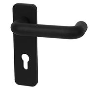alpertec plástico - LS para casa entrada puertas PZ con cerrojo de bloqueo Incluye material de fijación, Negro, 40131860