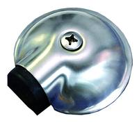 alpertec Tope para puerta (Acero Inoxidable Satinado, tope para puerta puerta para suelo con tope para puerta, 65 mm de diámetro, altura de 22 mm, 28020920 K1