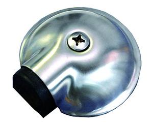 alpertec Tope para puerta (Acero Inoxidable Satinado, tope para puerta puerta para suelo con tope para puerta, 65 mm de diámetro, altura de 22 mm, 28020920 K1