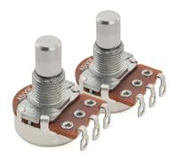 Alpha A500K Mini Potenciómetro Métrica Solid Short Shaft 6,5mm Audio Taper Pot para Guitarra Eléctrica Bajo (Set de 10)