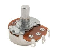 Alpha A500K Mini Potenciómetro Métrica Solid Short Shaft 6,5mm Audio Taper Pot para Guitarra Eléctrica Bajo (Set de 4)