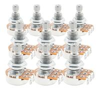 Alpha B1 Meg Mini Potenciómetros Métrica Split Standard Shaft 9,5mm Lineal Taper Poti para Guitarra Eléctrica Bajo(Set de 10)